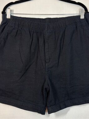 The Territory Ahead Men’s Basketwave Drawstring Zip Fly Flat Front Shorts Black